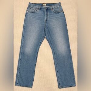 Levi's Women's 501 Curve Straight Jeans in Light Blue